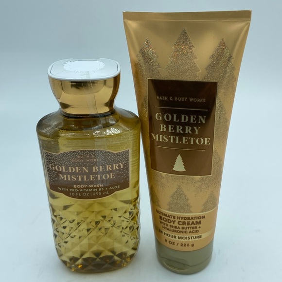 NEW! B&B WORKS Body Wash Ultimate Hydration Body Cream GOLDEN BERRY MISTLETOE - Picture 10 of 10